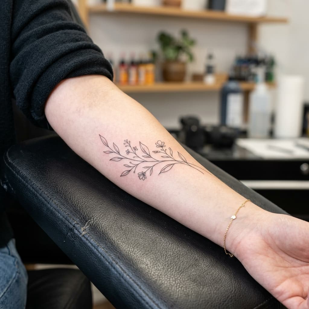 Ginkgo Leaf Tattoo