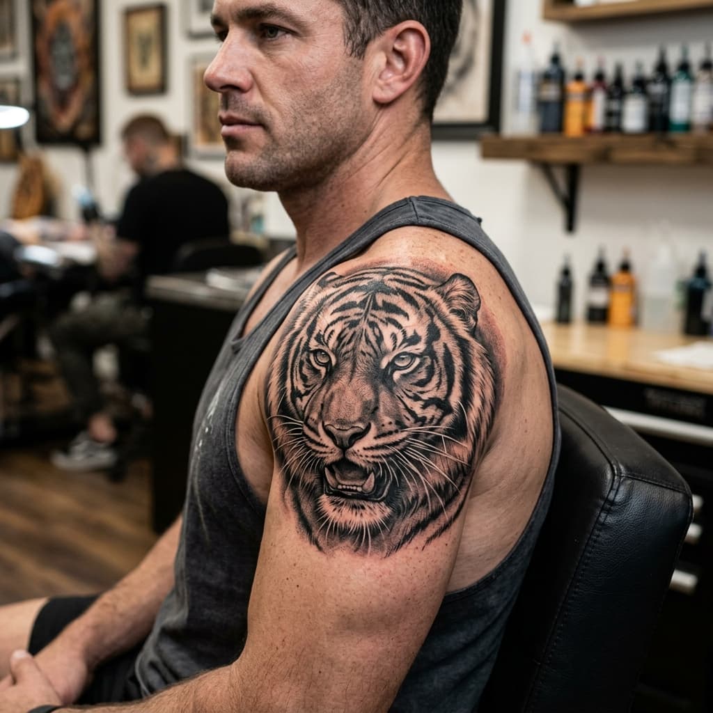 Medusa Portrait Tattoo