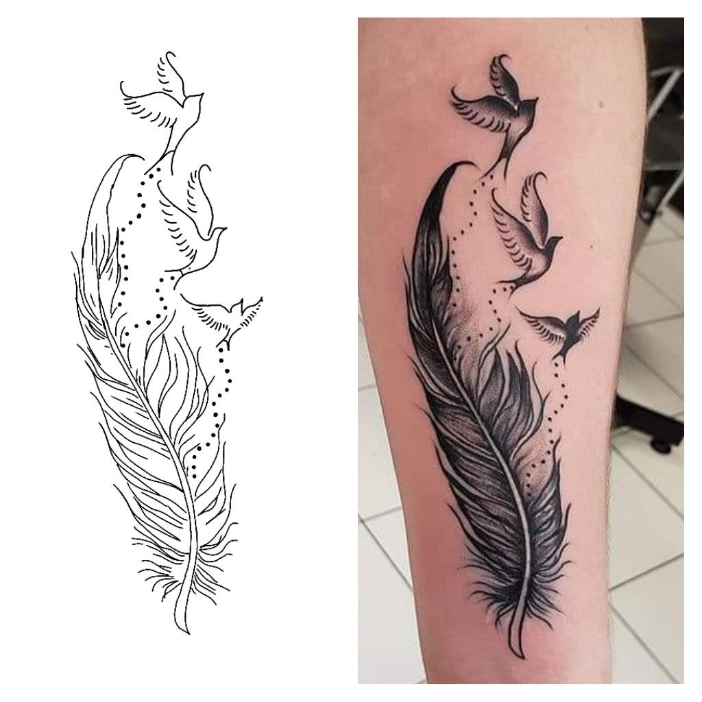 Custom Portrait tattoo design by Sophia Williams at TattooWorlds NYC